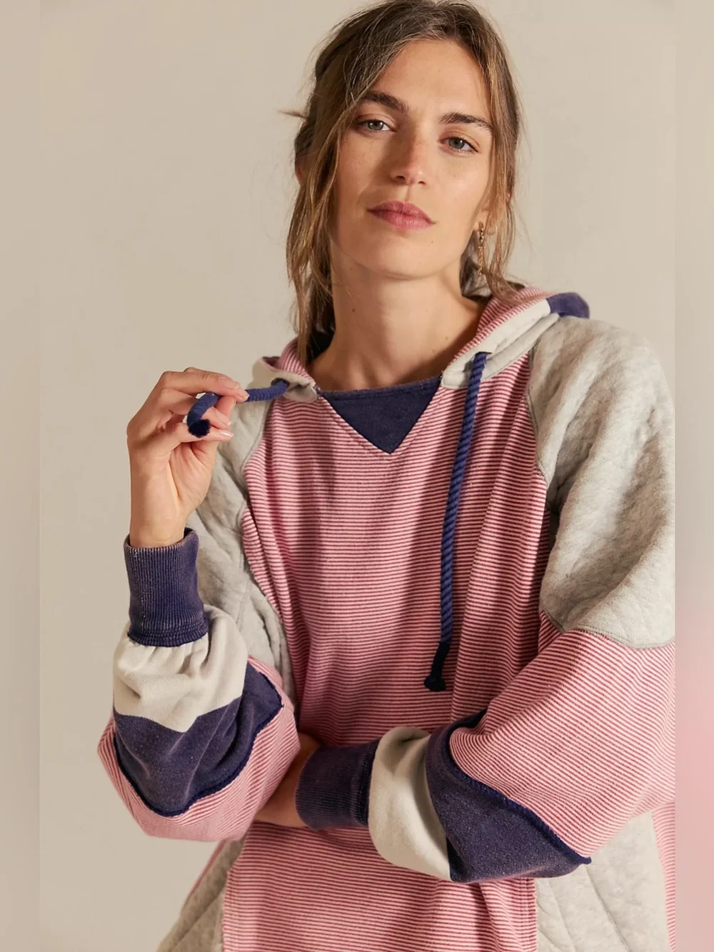 Free people Lone Heritage Pullover hoodie